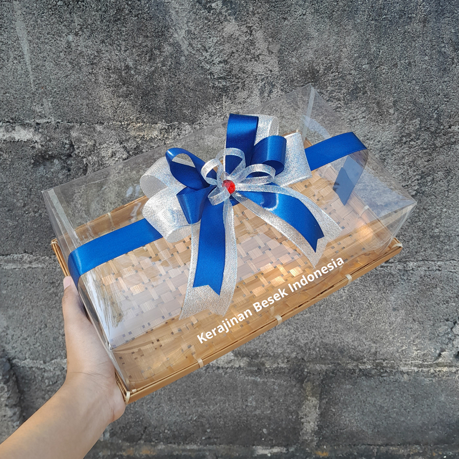 

BOX HANTARAN KUE Piring persegi panjang aneka ukuran mika pita Kotak hantaran Box hampers seserahan hantaran pernikahan packaging parsel kue kering lebaran Catering murah