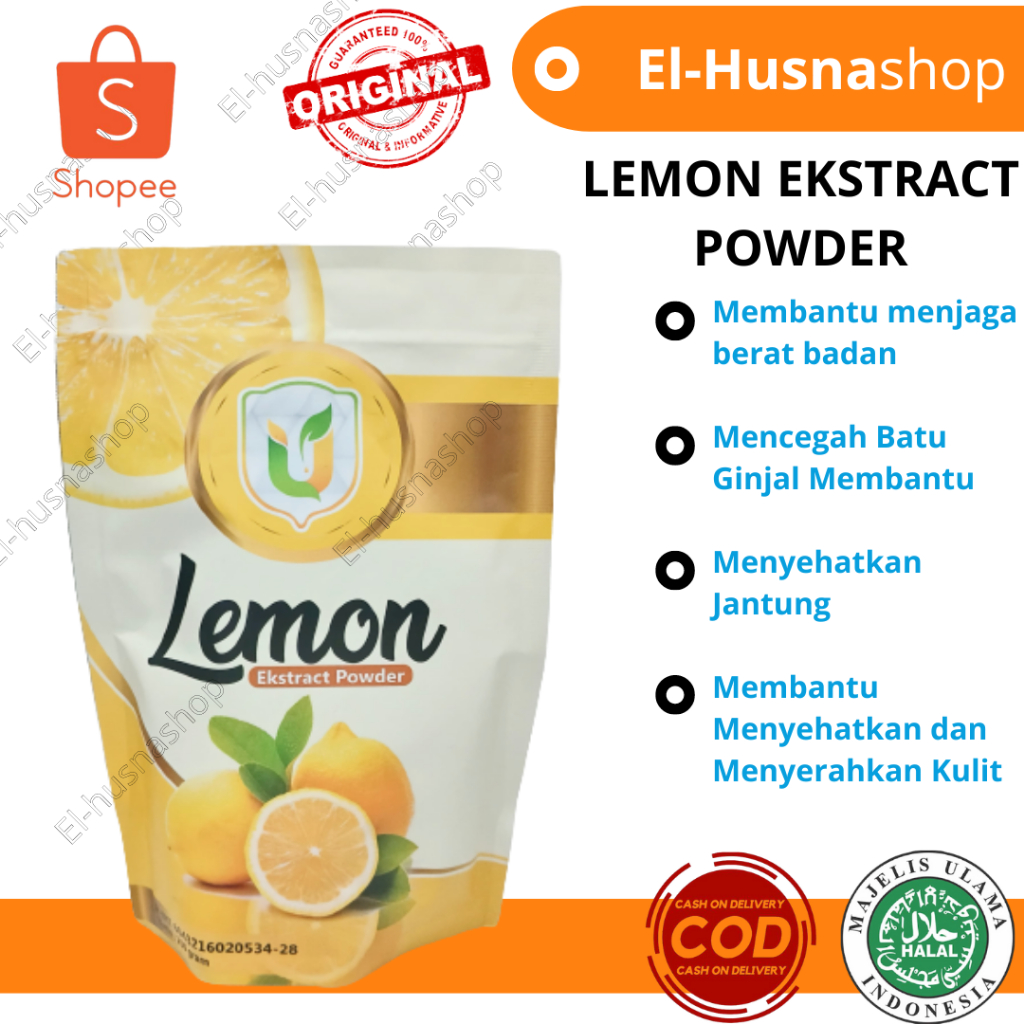 

Lemon Ekstrak Powder 250gr 100% Lemon Alami Asli Original