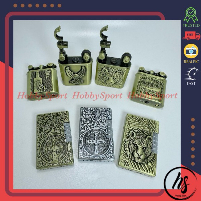 Mancis Korek Api D Gas Lighter Pemantik Flint Wick Koleksi Unik Bara