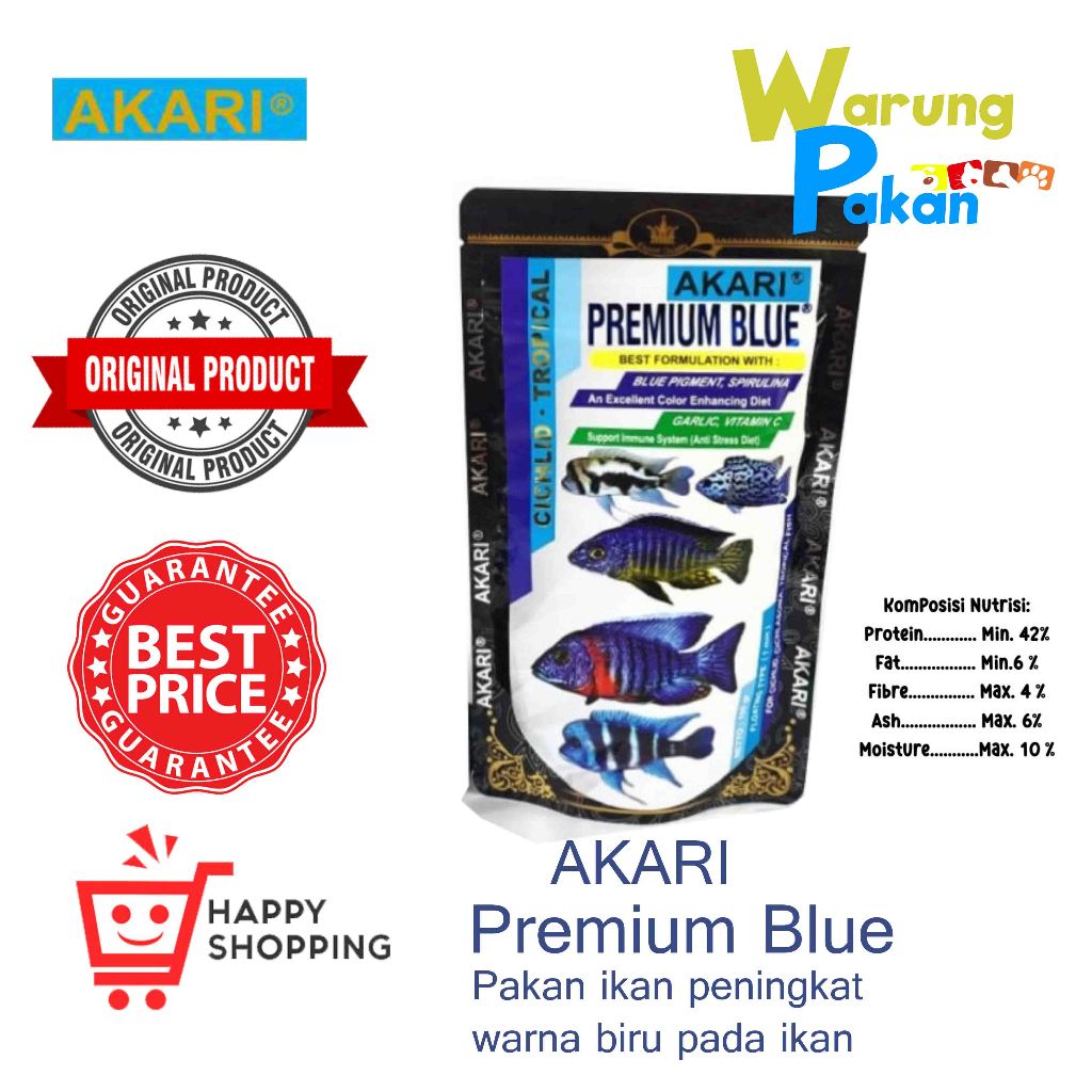 Makanan Ikan Hias AKARI PREMIUM BLUE 100gr