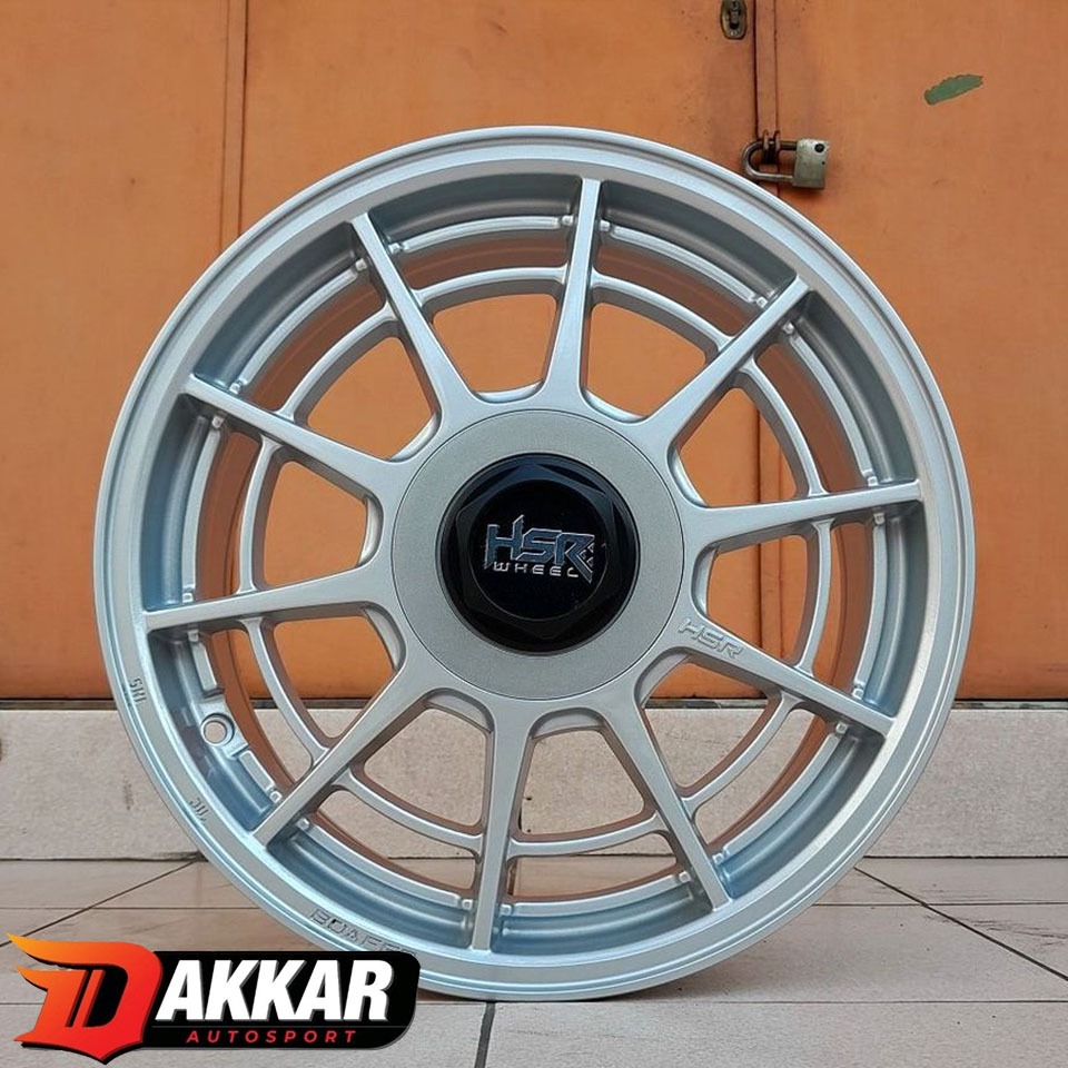 velg mobil ring 15 hsr boafeo r15 lebar 65 et42 silver pnp semua mobil