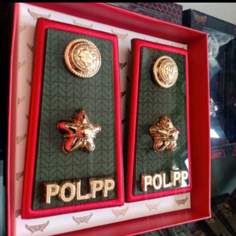 PANGKAT PDH POL PP GOL 3D EXCELLENT MEWAH