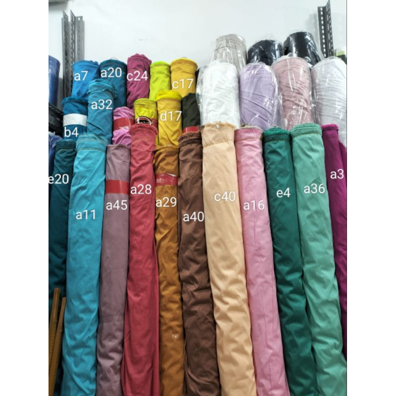 Bahan kain tafeta premium