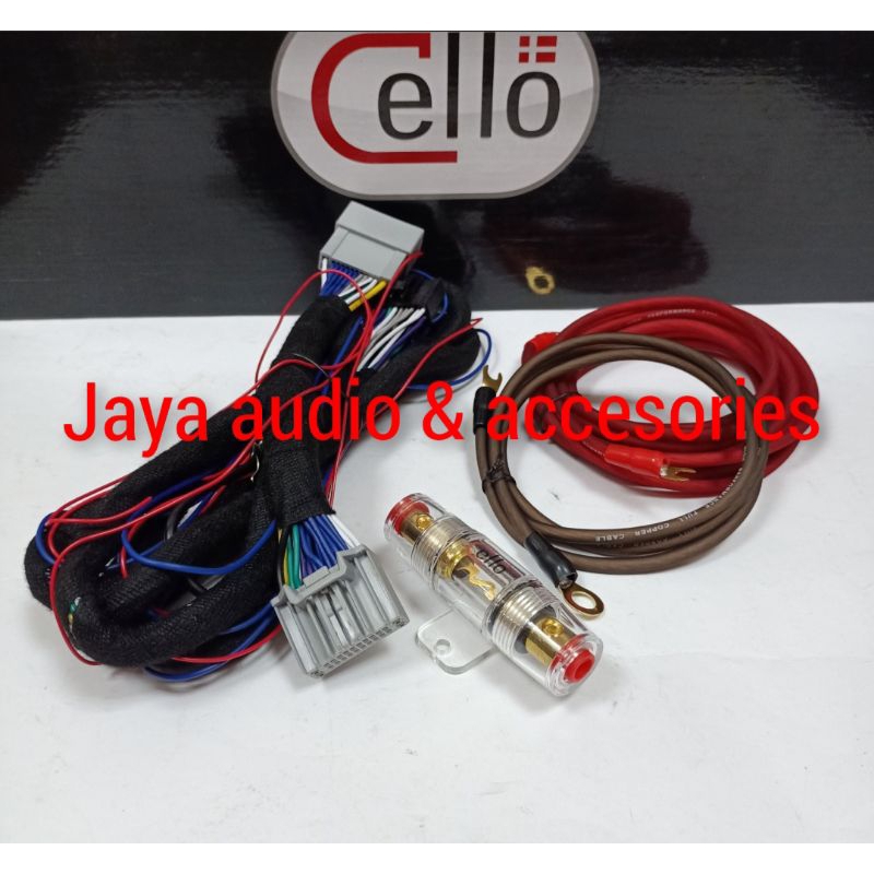 Kabel Soket pnp dan kabel Power Strum Processor DSP Cello Magic 4-Mqgic10-Dsp Peerless 5.6
