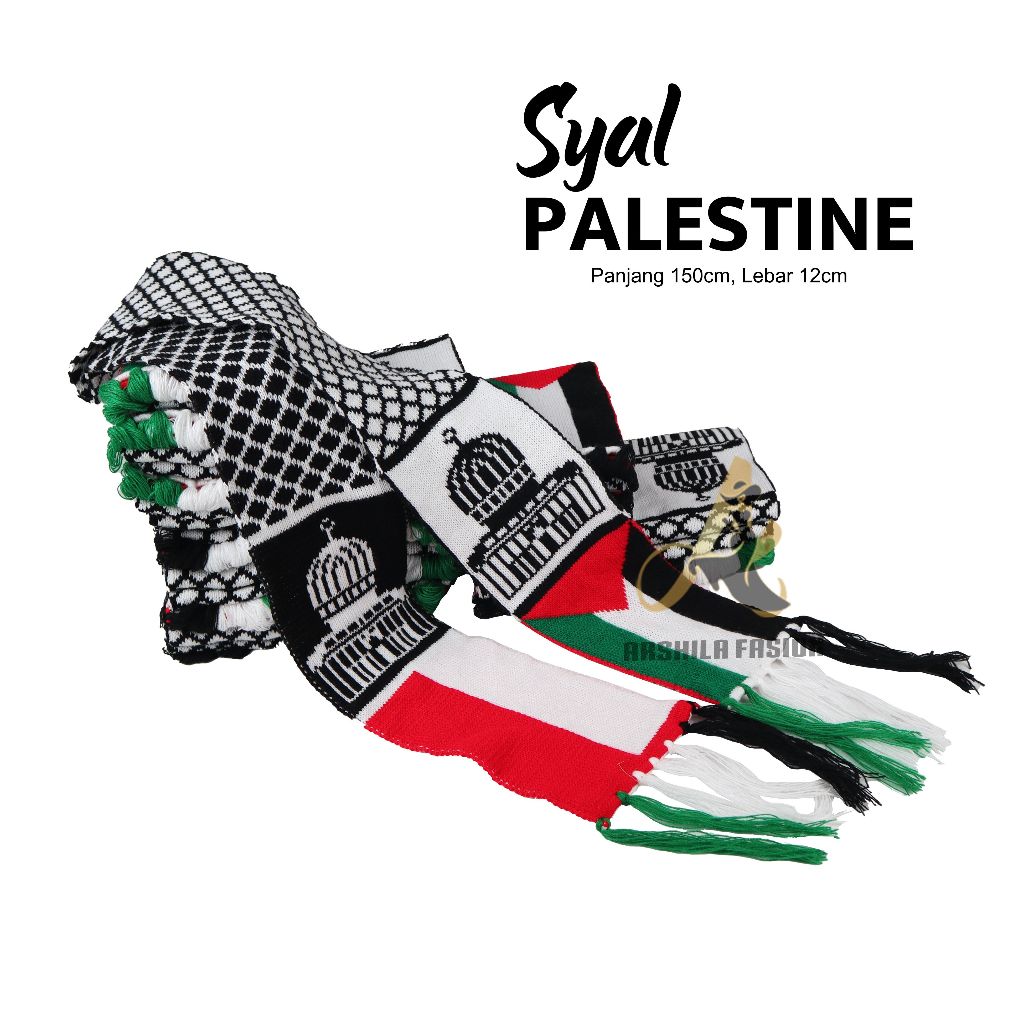 Syal Rajut Palestina / Syal Rajut komputer / Syal Palestine