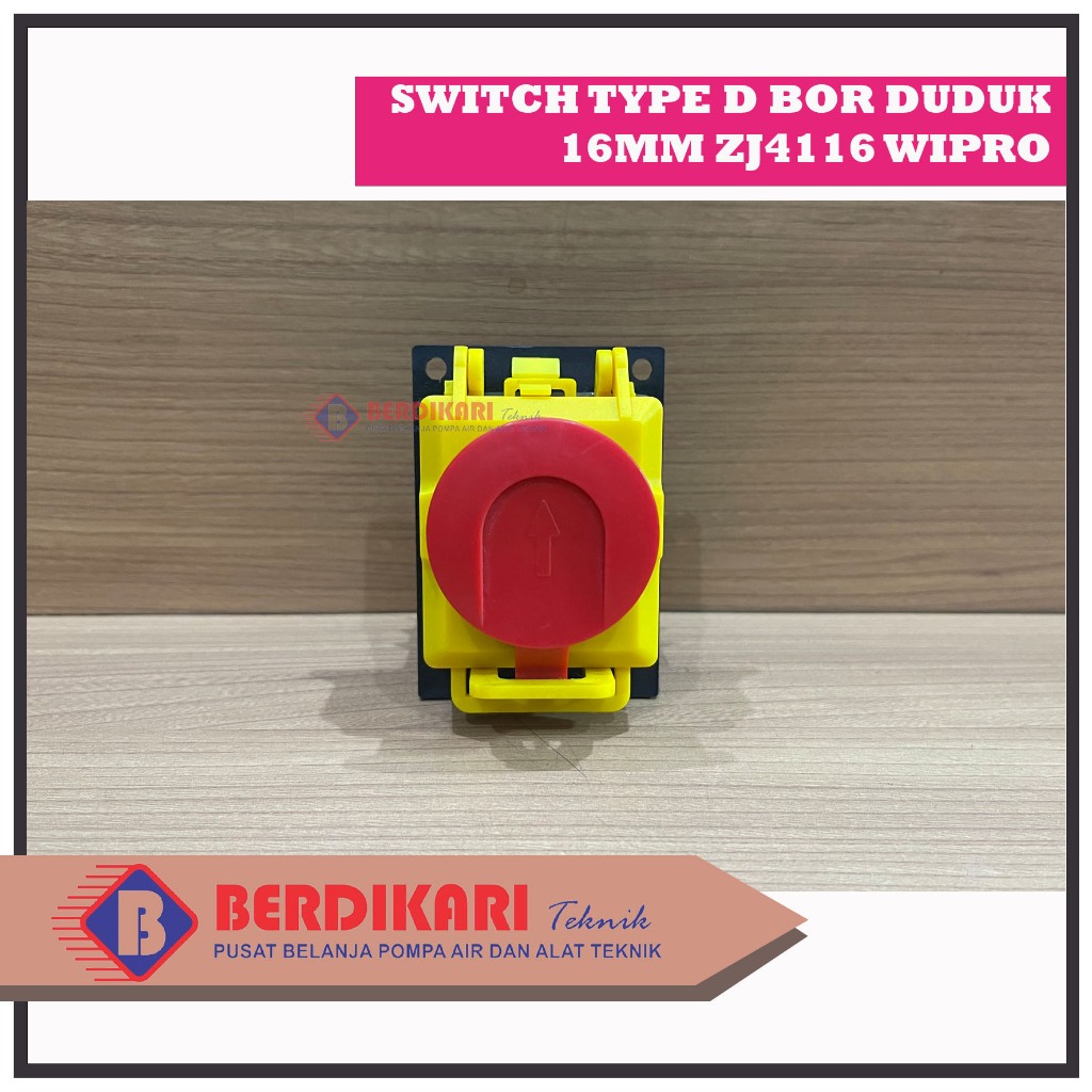 Switch saklar on off bor duduk 16mm 16 mm type D ZJ 4116 ZJ4116 Wipro