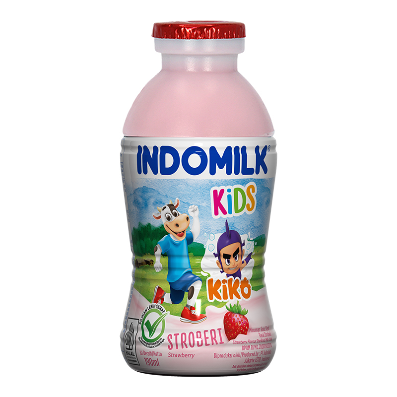 

INDOMILK Susu Cair Rasa Strawberry 190 ml