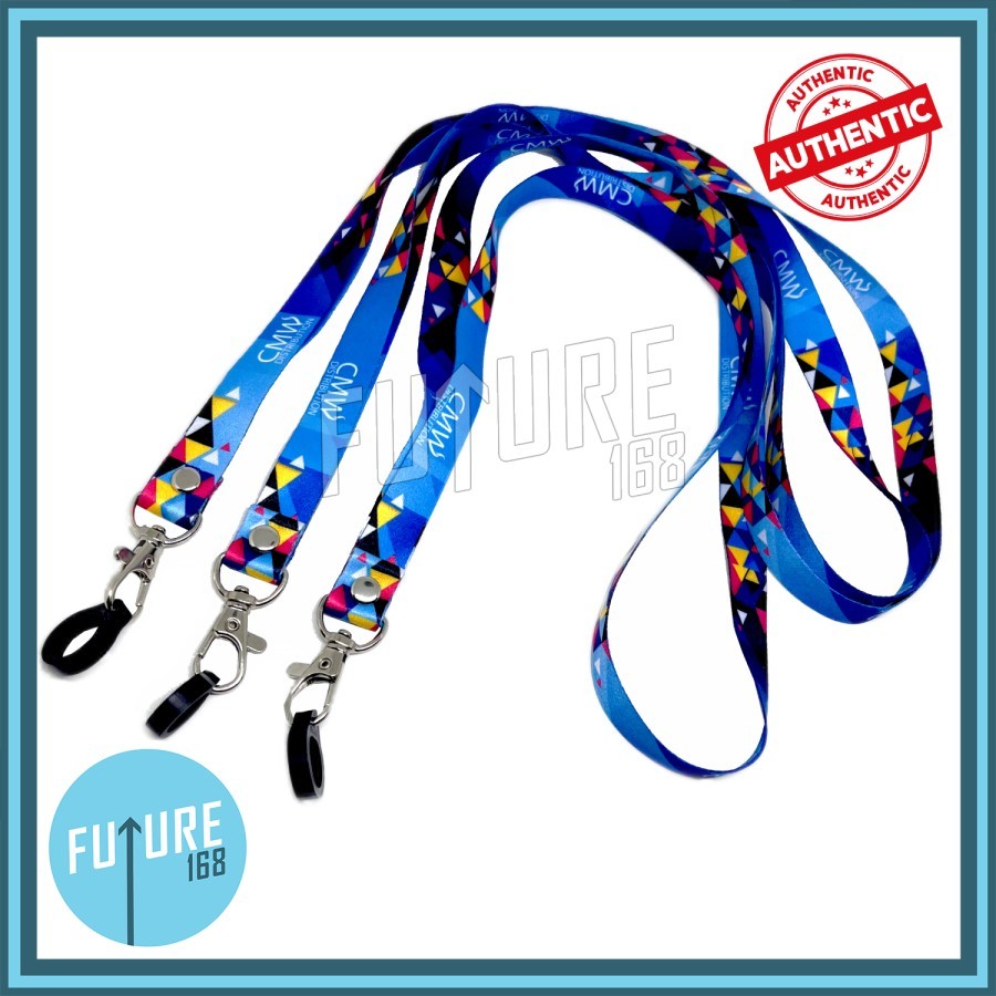 

CMW Lanyard PREMIUM Quality, FREE Oring 15mm, Gantungan Tali Kalung Name Tag
