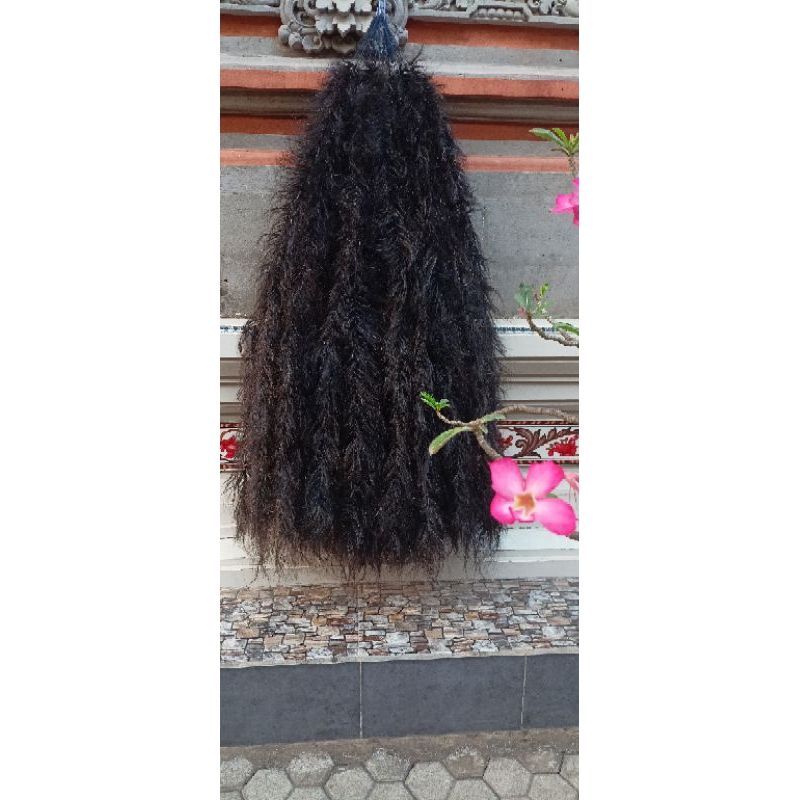Rambut rangda sapi hitam/50helai#kerajinanbali