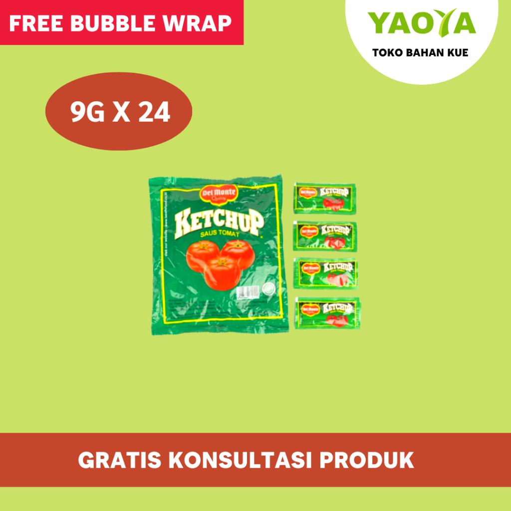 

DELMONTE SAUS TOMAT SACHET 9G x 24