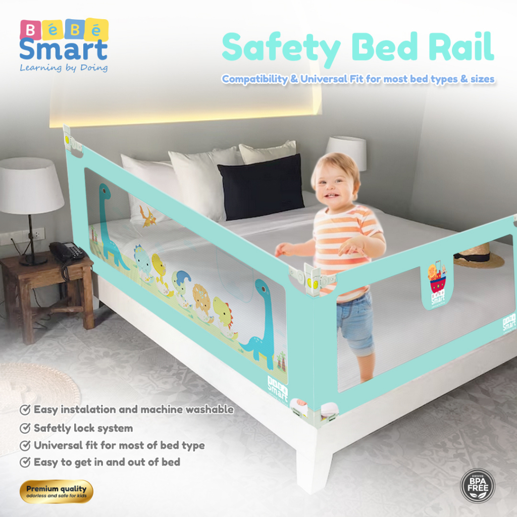 Bebe Smart Foldable Safety Bed Rail | Pembatas Pengaman Ranjang Bayi