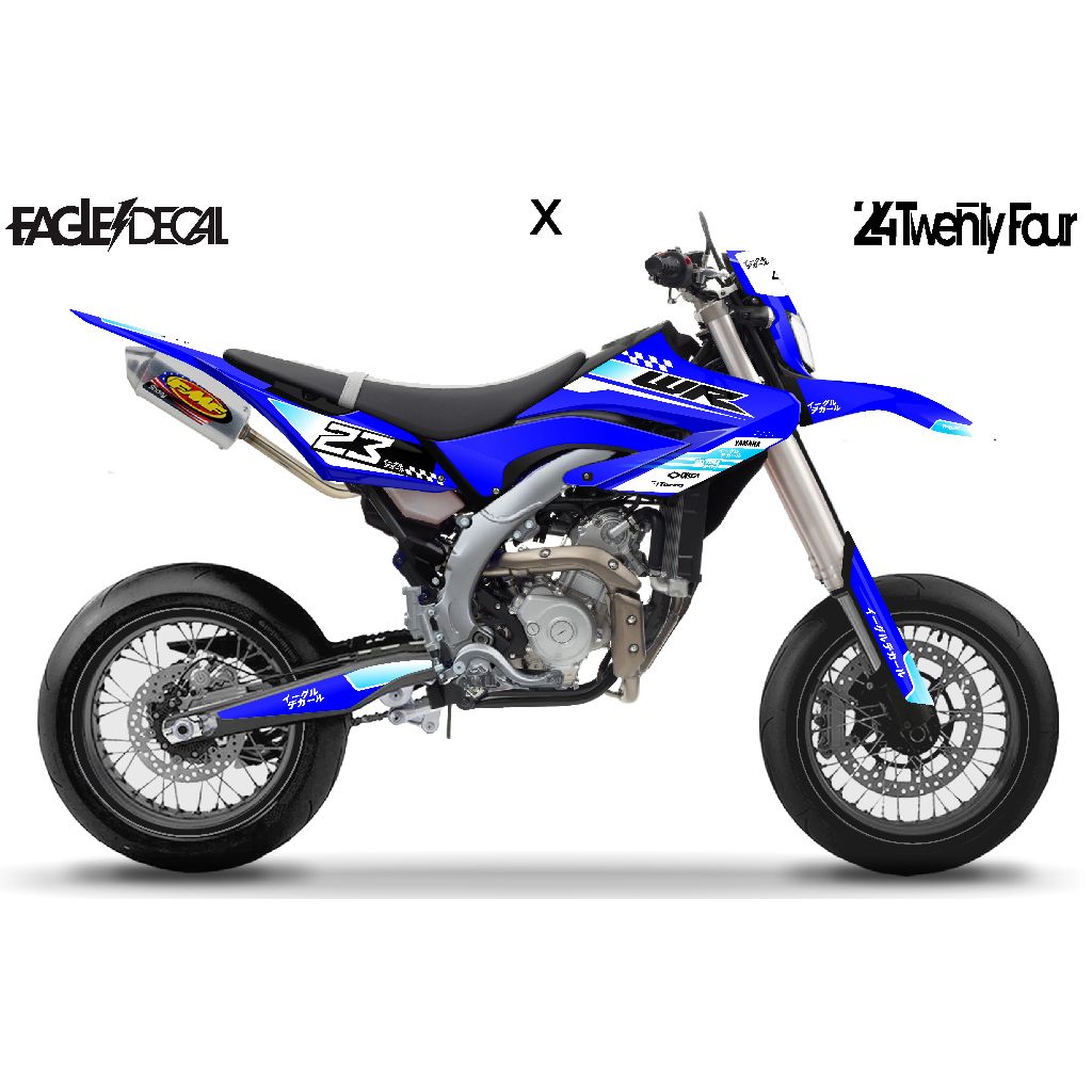 DECAL/STIKER WR155/YAMAHA WARNA BIRU ( BEBAS CUSTOM )