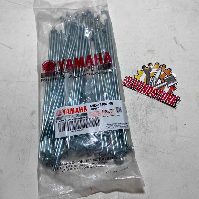 Ruji jari jari velg roda depan belakang 4NS 23T spoke set F1ZR FiZ R Vega Jupiter Original YGP