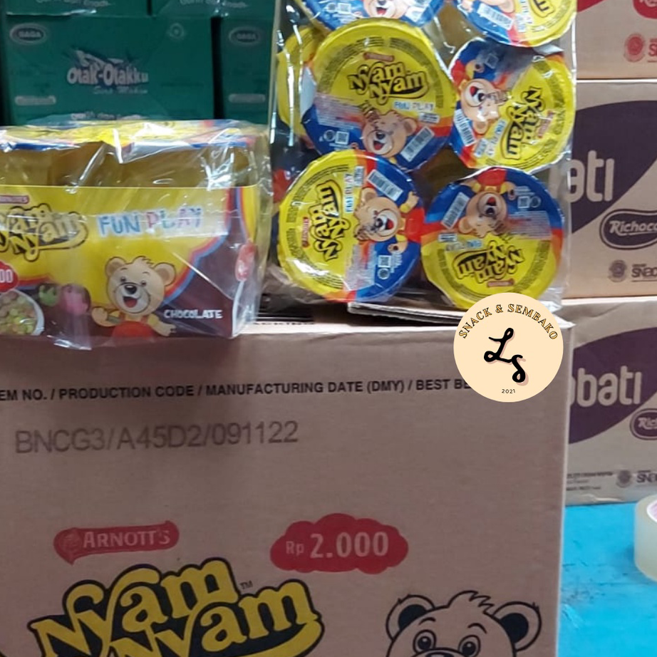 

Murah Nyam-nyam Fun Play Bubble Puff Chocolate 12pcsx11gr