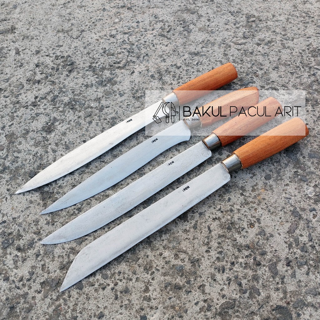 Pisau Potong Hewan Kambing Asli Bahan Baja PER | Pisau Dapur Panjang Serbaguna