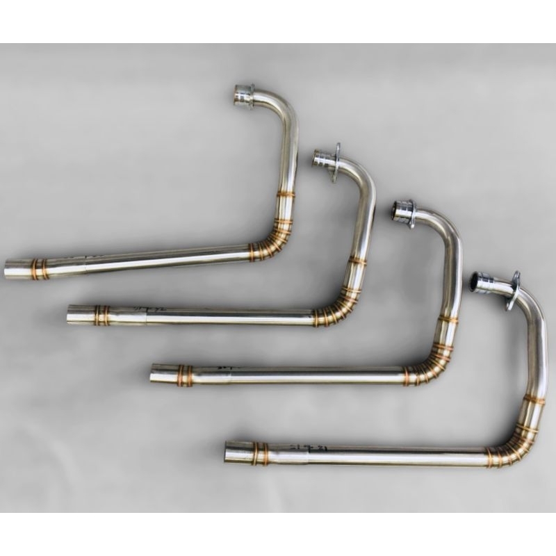 Kawasaki W175 — Header Standard / Racing · Silver — foto 3