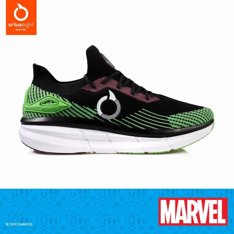 SEPATU RUNNING ORTUSEIGHT MARVEL EDITION GAMMA - GREEN RAGE