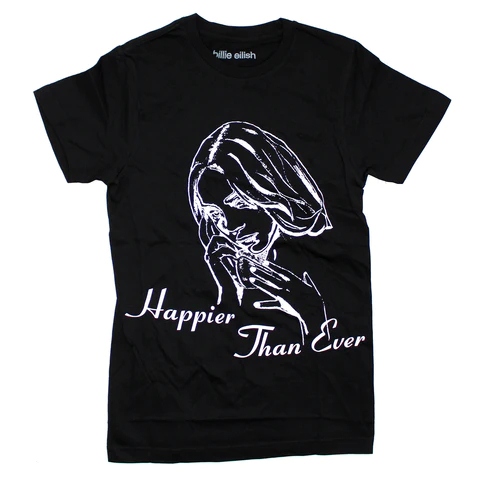 TShirt Billie Eilish Happier Than Ever