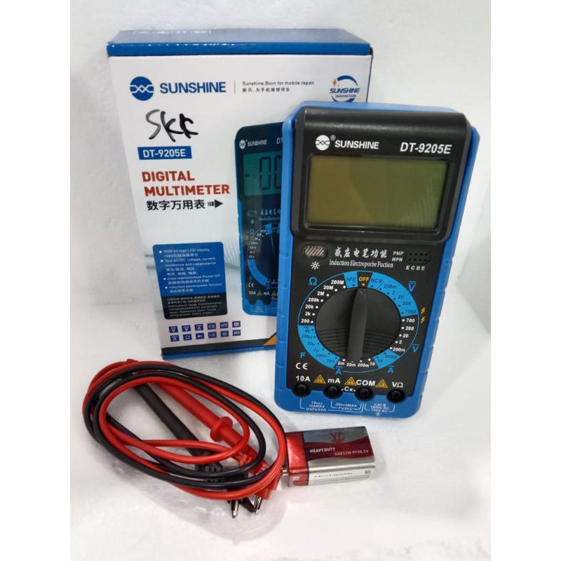 MULTIMETER DIGITAL SUNSHINE DT-9205E