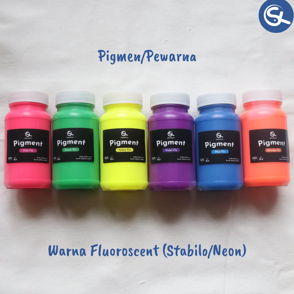 

Terupdate Pigmen Biang Warna Cat Sablon & Tembok Basis Air 100gr. 20 Varian Warna