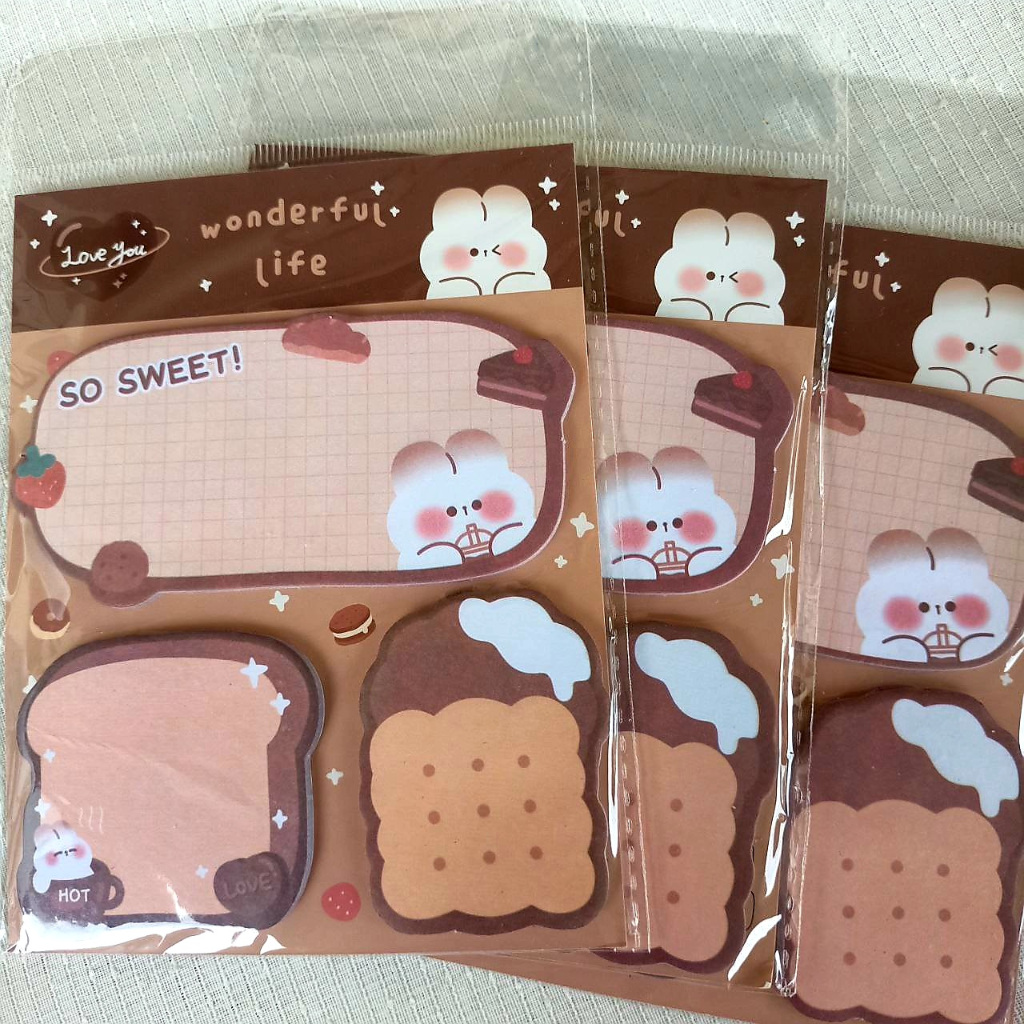 

Memopad Wonderful Life: Rabbit dan Bear Vers (60 lembar)