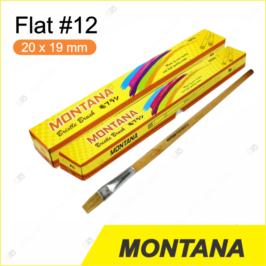 

Kuas Lukis Montana Flat 12 - BRW-12