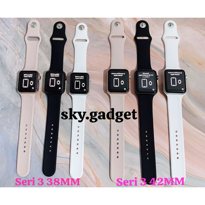 Apple Watch / iwatch Series 3, S3 38mm 42mm Second Original 100% Fullset Like New Bergaransi ex inte