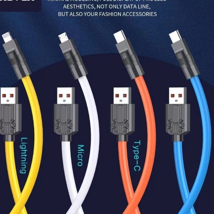➥❇❋ Kabel Data 《AROVER X10 PRO》 Kabel Data Fast Charging Micro / Type C / Iphone - 120W - Original