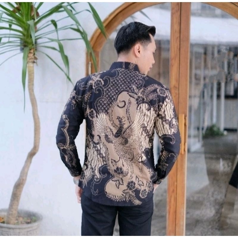 kemeja batik pria lapis furung/baju batik pria remaja keren/baju batik solo masa kini