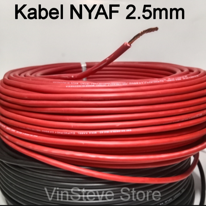 Kabel Listrik Serabut Tunggal NYAF 2.5 mmsq (Harga per meter)