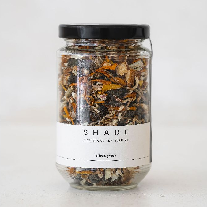 

SHADE Tea Blends - Citrus Green (56gr) - Green Tea | Orange | Marigold | Lemongrass – Premium Organic Detoxifying