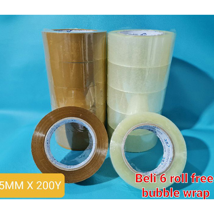 

LVXD6934 Ready Stok Lakban 45mm 200Y Tape lakban bening/ Isolasi bening