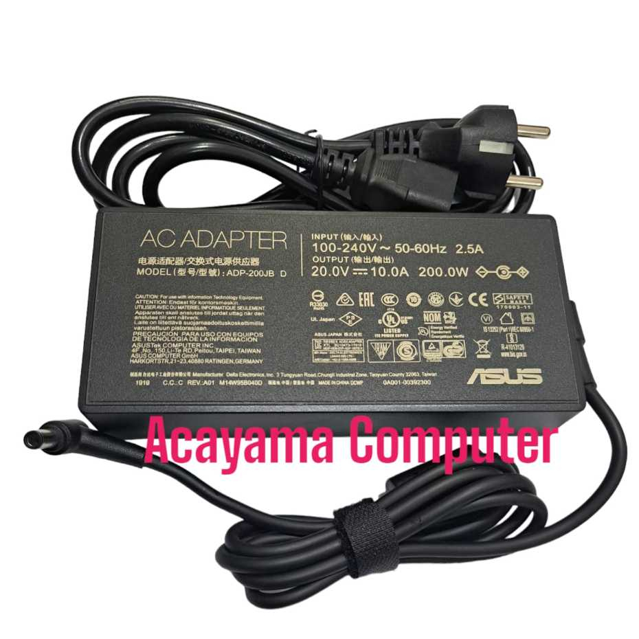 Adaptor Charger Asus ROG Zephyrus G15 GA503 GA503QR GA503QS 20V 10A