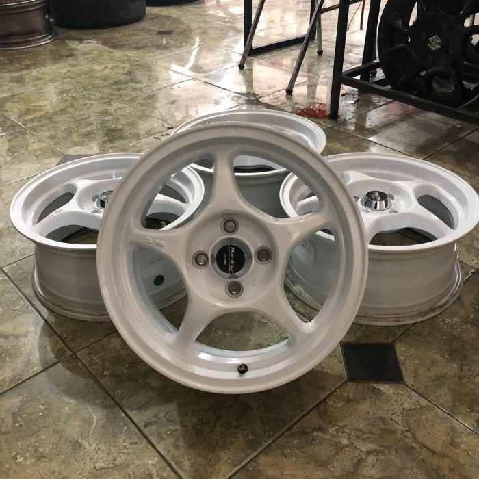 Velg Mobil ENKEI TULANG Untuk Honda Brio ring 15 lebar 6,5 et/42 putih/white