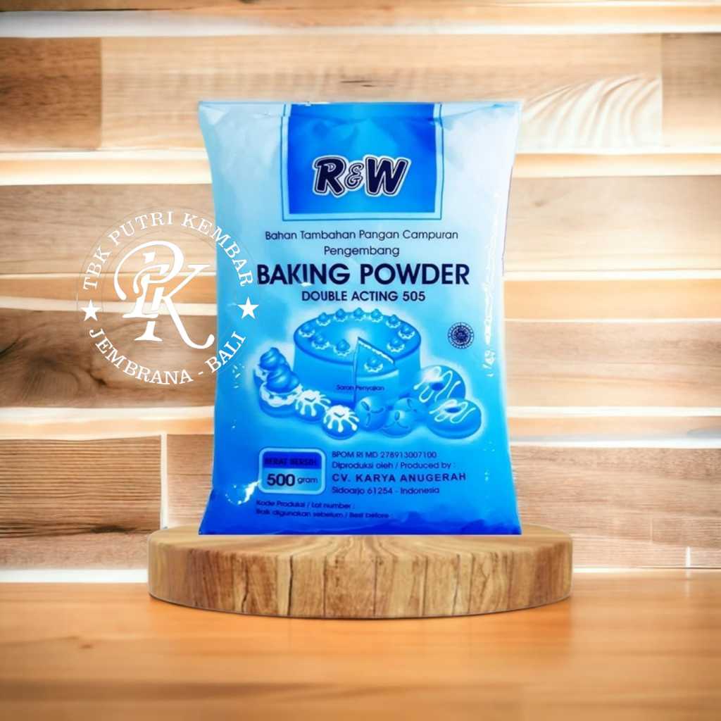 

Baking Powder Pengembang Kue Rajawali R&W RW Blue Extra 500 gr