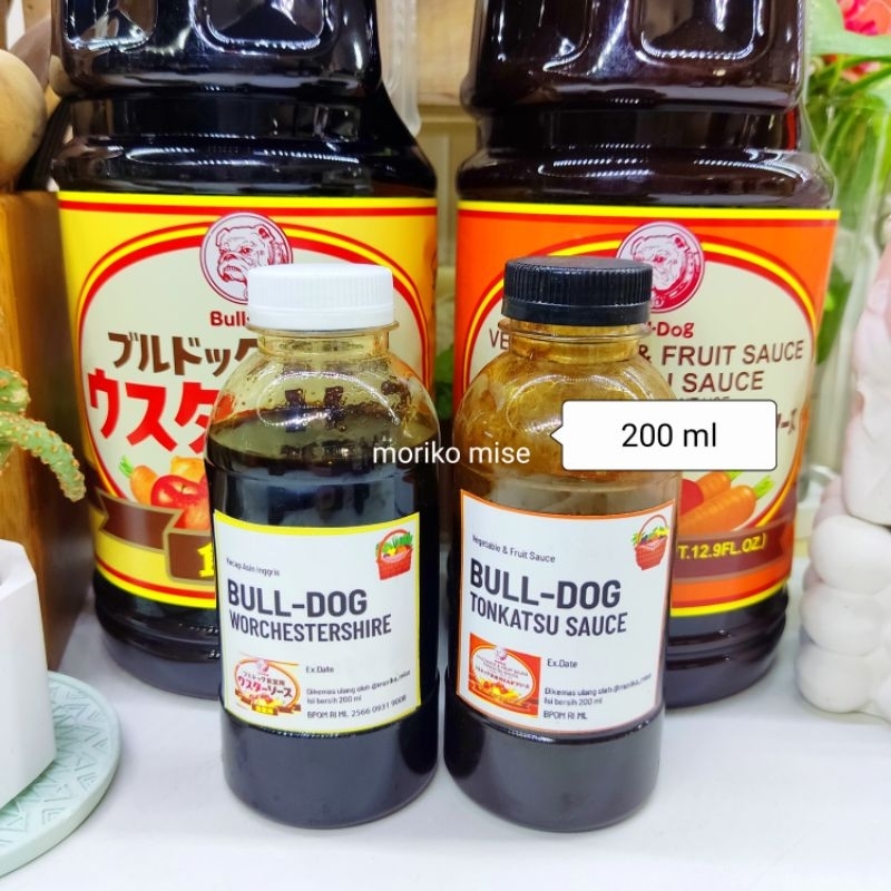 

200 ml BULLDOG worchestershire kecap asin inggris worchester / BULLDOG tonkatsu sauce fruit vegetable sauce