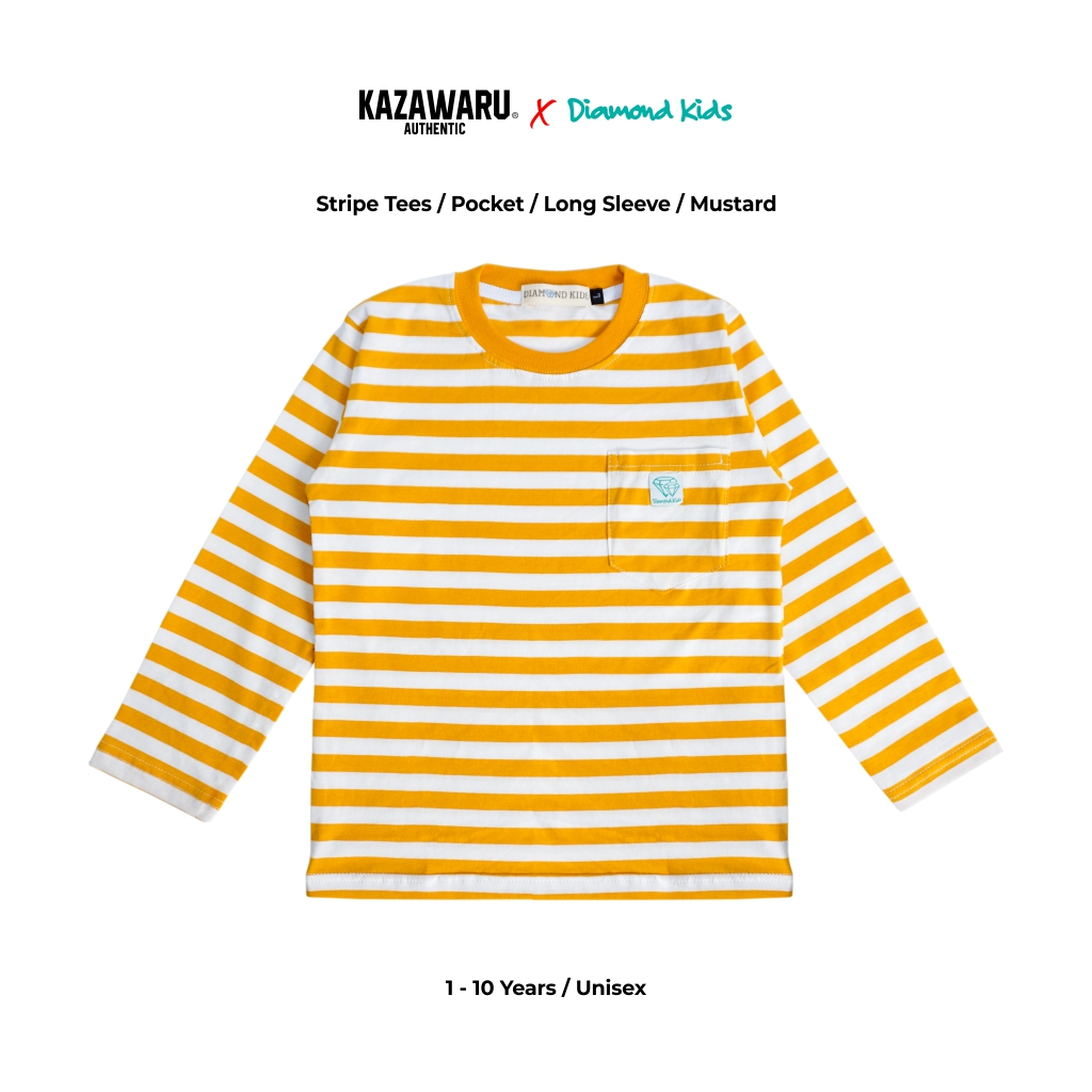 KAOS SALUR STRIPE SETERIP STRIPES STRIPED MOTIF GARIS BELANG BLASTER LENGAN TANGAN PANJANG ANAK BAYI