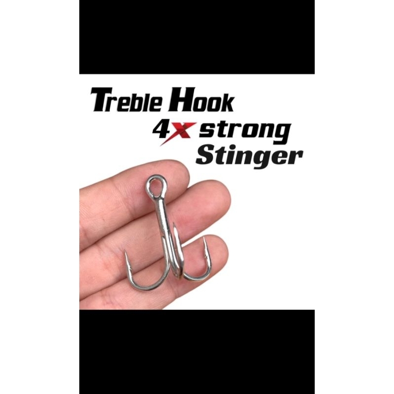 treble hook 4xstrong dan 3xstrong kail pancing