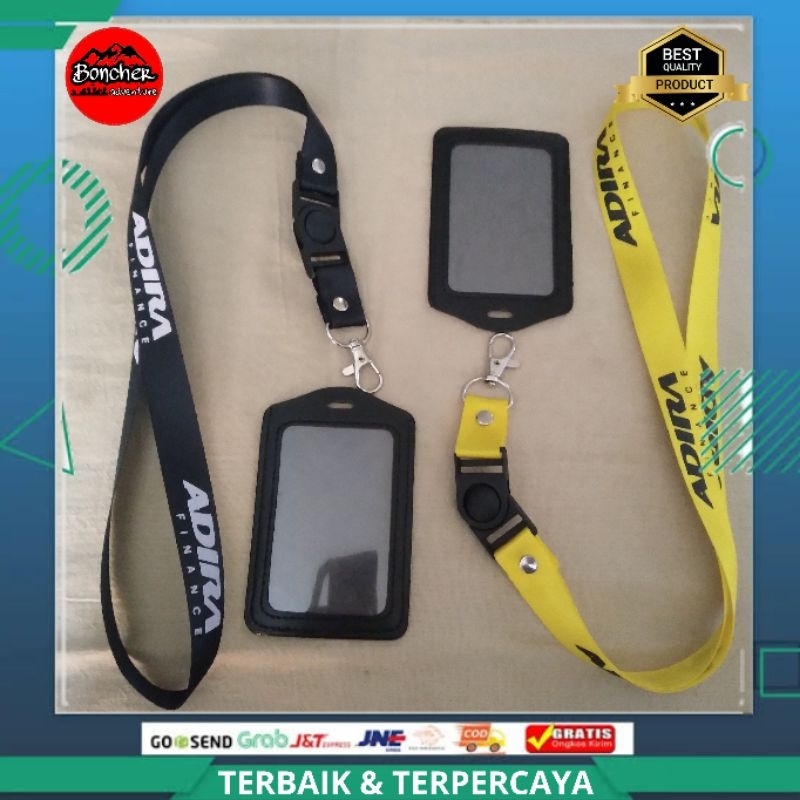 

Lanyard ADIRA FINANCE Tali Gantungan ID Card Sablon 1 Sisi Berkualitas