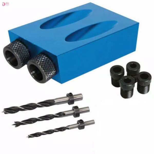 

Pocket Hole Jig Drill Guide Set 15 Degree locator dowel wood joint Diskon