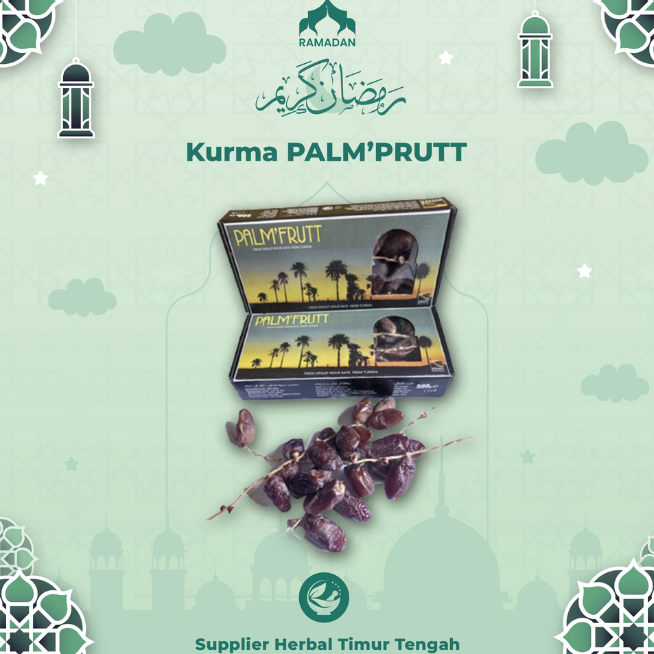 

➵➭✬ KURMA TANGKAI TUNISIA ORIGINAL PALM FRUIT BOX 500gr