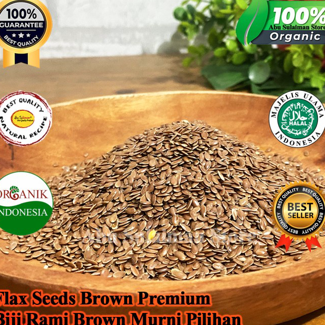 

Harga Murah FLAXSEED BROWN 1 Kg / BIJI RAMI 1 KG Flax seeds Coklat / Biji Rami Premium / BROWN FLAX SEEDS IMPORT