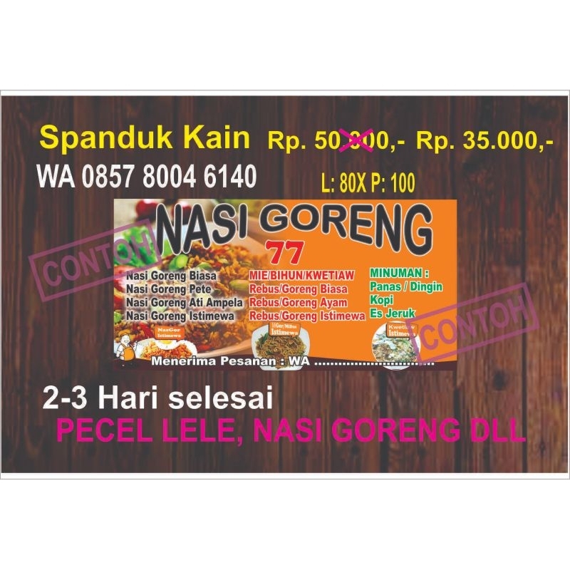 spanduk kain warung
