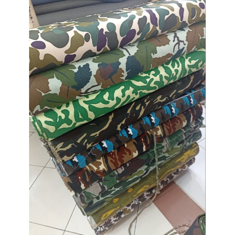 KAIN LORENG ARMY  BAHAN LORENG ARMY  BAHAN LORENG RIPSTOK LEBAR 1.5OCM