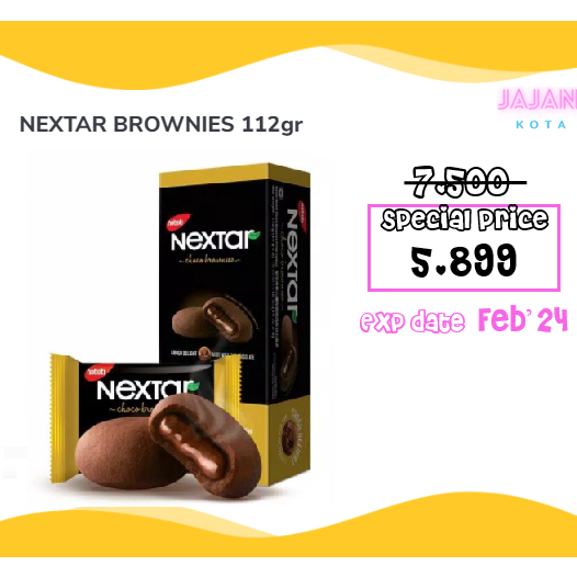 

➧✾ Nextar Brownies Cookies Kotak 112 gram (8 x 14 gram)