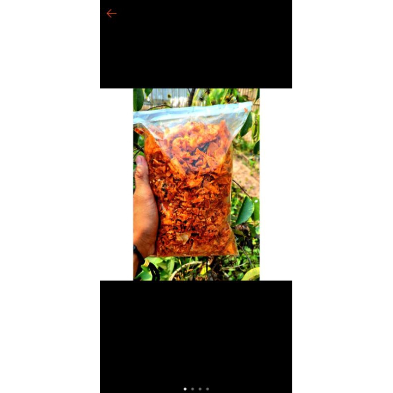 

kripik singkong pedas manis.berat 400gram 25rb 200gram 13rb