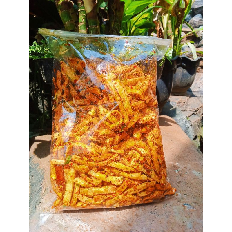 

BASRENG VIRAL BASRENG PEDAS DAUN JERUK EKSTRA PEDAS ISI 500GRAM