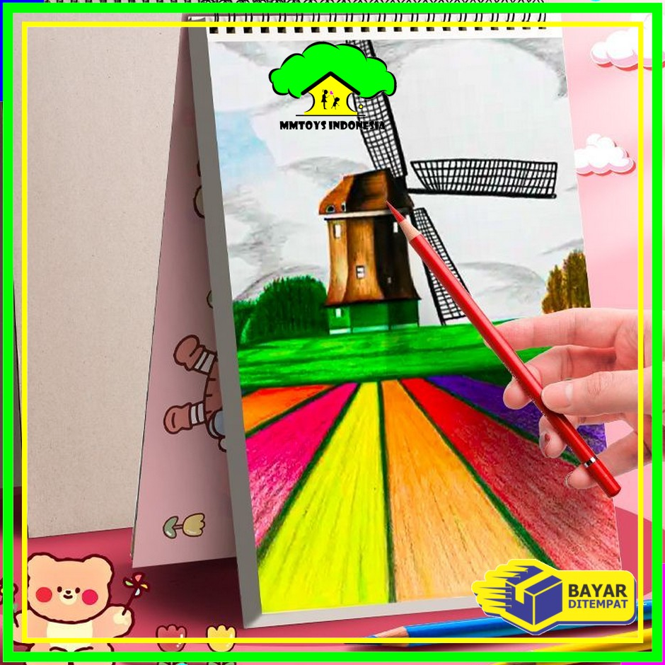 

➲➛☆ MI-A62 Buku Gambar A4 30 Lembar Drawing Book Buku Mewarnai Anak Balita Painting Book / Buku Menggambar Buku Sketsa Gambar Lukis Buruan Beli