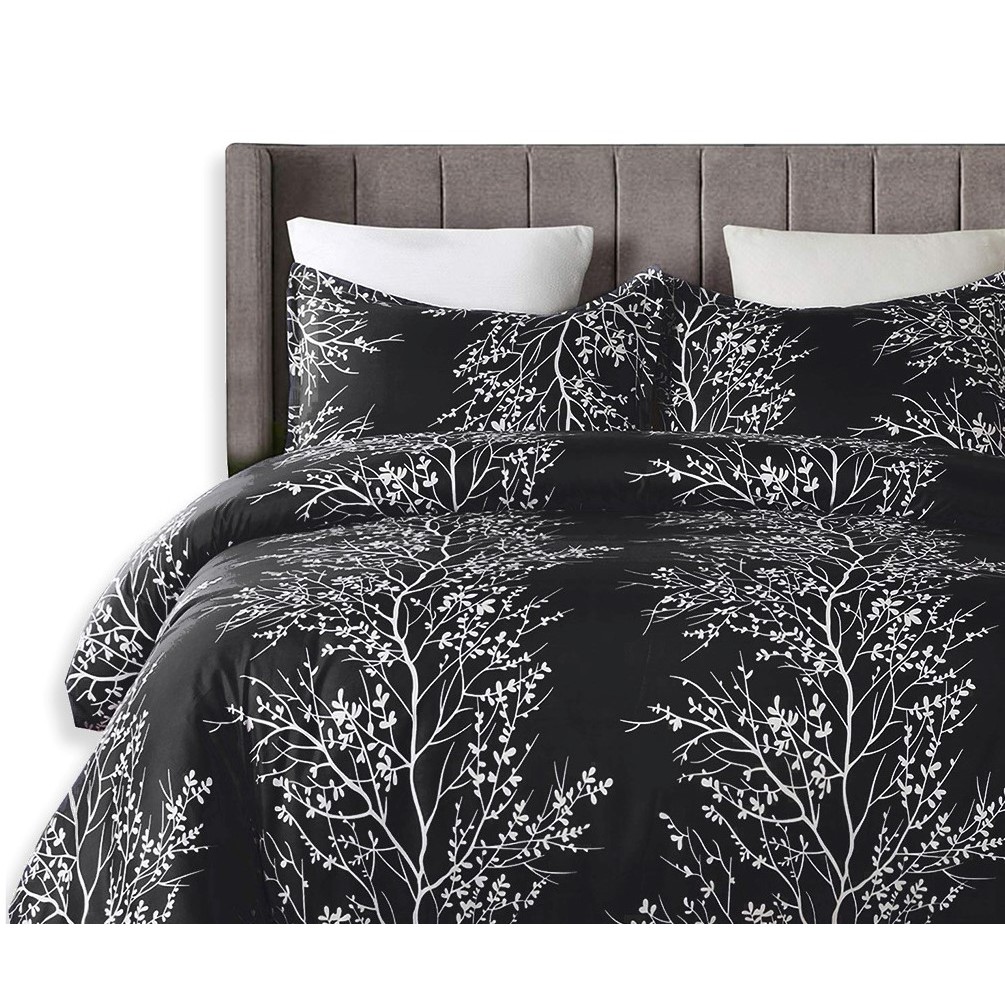 BED COVER SET SPREI JEJU HITAM // BEDCOVER SET AESTHETIC KOREA [WIDANI STORE]