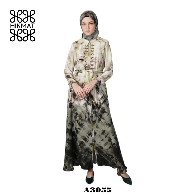 SALE 15% - ABAYA HIKMAT FASHION ORIGINAL A3055
